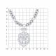 Серебряное колье SOKOLOV 94071583 с фианитом