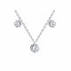 Серебряное колье SOKOLOV 94071636 с фианитом
