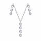 Серебряное колье SOKOLOV 94071636 с фианитом