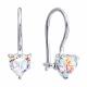 Серебряные серьги Diamant 94120024101 с фианитом