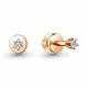 Золотые серьги AQUAMARINE 943270к с бриллиантом
