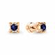 Золотые серьги AQUAMARINE 9434821кс с сапфиром