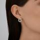 Серебряные серьги Diamant 95-120-02292-1 с фианитом