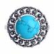 Кольцо из черненого серебра Diamant 95-310-00856-1 с бирюзой