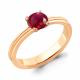 Золотое кольцо AQUAMARINE 961561к с рубином