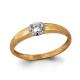 Золотое кольцо AQUAMARINE 962549к с бриллиантом