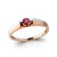 Золотое кольцо AQUAMARINE 963059к с рубином