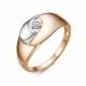 Золотое кольцо КЮЗ Del'ta D1101193 с фианитом