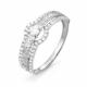 Серебряное кольцо КЮЗ Del'ta Dс014019 с фианитом