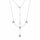Серебряное колье КЮЗ Del'ta Dс0707182 с фианитом