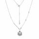 Серебряное колье КЮЗ Del'ta Dс0707229 с фианитом