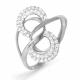 Серебряное кольцо КЮЗ Del'ta Dс110771 с фианитом