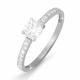Серебряное кольцо КЮЗ Del'ta Dс111326 с фианитом