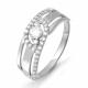 Серебряное кольцо КЮЗ Del'ta Dс112206 с фианитом