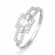 Серебряное кольцо КЮЗ Del'ta Dс112217 с фианитом