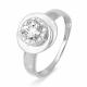 Серебряное кольцо КЮЗ Del'ta Dс112370 с фианитом