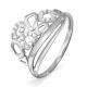 Серебряное кольцо КЮЗ Del'ta Dс112598 с фианитом