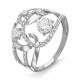 Серебряное кольцо КЮЗ Del'ta Dс113724 с фианитом