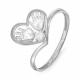 Серебряное кольцо КЮЗ Del'ta Dс114396 с фианитом
