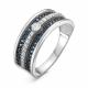 Серебряное кольцо КЮЗ Del'ta Dс115288 с фианитом и кварцем