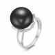 Серебряное кольцо КЮЗ Del'ta Dс116556 с фианитом и жемчугом