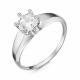 Серебряное кольцо КЮЗ Del'ta Dс116628 с фианитом