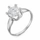 Серебряное кольцо КЮЗ Del'ta Dс116633 с фианитом