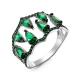 Серебряное кольцо КЮЗ Del'ta Dс117318 с кварцем