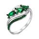 Серебряное кольцо КЮЗ Del'ta Dс117330 с кварцем