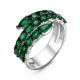Серебряное кольцо КЮЗ Del'ta Dс117343 с кварцем