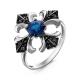 Серебряное кольцо КЮЗ Del'ta Dс117601 с фианитом и кварцем