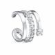 Одиночная серьга из серебра КЮЗ Del'ta с фианитом Dс1205426