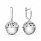 Серебряные серьги КЮЗ Del'ta Dс125915 с фианитом