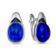 Серебряные серьги КЮЗ Del'ta Dс127668 с кварцем