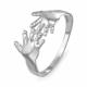 Серебряное кольцо Ручки младенца КЮЗ Del'ta Dс210894