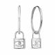 Серебряные серьги-трансформеры КЮЗ Del'ta Dс2204696