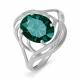 Серебряное кольцо КЮЗ Del'ta Dс310467 с кварцем