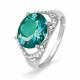 Серебряное кольцо КЮЗ Del'ta Dс310823 с фианитом и кварцем
