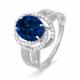 Серебряное кольцо КЮЗ Del'ta Dс310923 с фианитом и кварцем