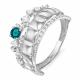 Серебряное кольцо КЮЗ Del'ta Dс311703 с фианитом и кварцем