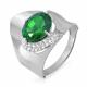 Серебряное кольцо КЮЗ Del'ta Dс312145 с фианитом и кварцем