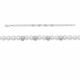 Серебряный браслет КЮЗ Del'ta Dс770307 с фианитом и жемчугом Swarovski