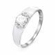 Серебряное кольцо КЮЗ Del'ta Dс910111 с фианитом и эмалью