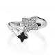 Серебряное кольцо KABAROVSKY K1-049-7902 с фианитом и эмалью