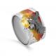 Серебряное кольцо KABAROVSKY K1-188-40689 с фианитом и эмалью