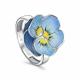 Серебряное кольцо KABAROVSKY K1-219-0093 с эмалью