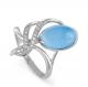Серебряное кольцо KABAROVSKY K11-054-8000 с Swarovski