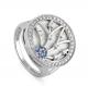 Серебряное кольцо KABAROVSKY K11-075-7910 с фианитом и эмалью