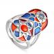 Серебряное кольцо KABAROVSKY K11-127-6601 с ониксом и Swarovski