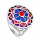 Серебряное кольцо KABAROVSKY K11-129-6601 с ониксом и Swarovski